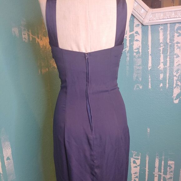 Elegant Vintage Jump Maxi Dress with Slit - Picture 5 of 10